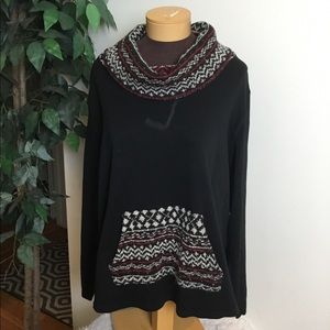 Chaps 3X cowel sweatshirt with kangaroo pocket ** SUPER CUTE!**